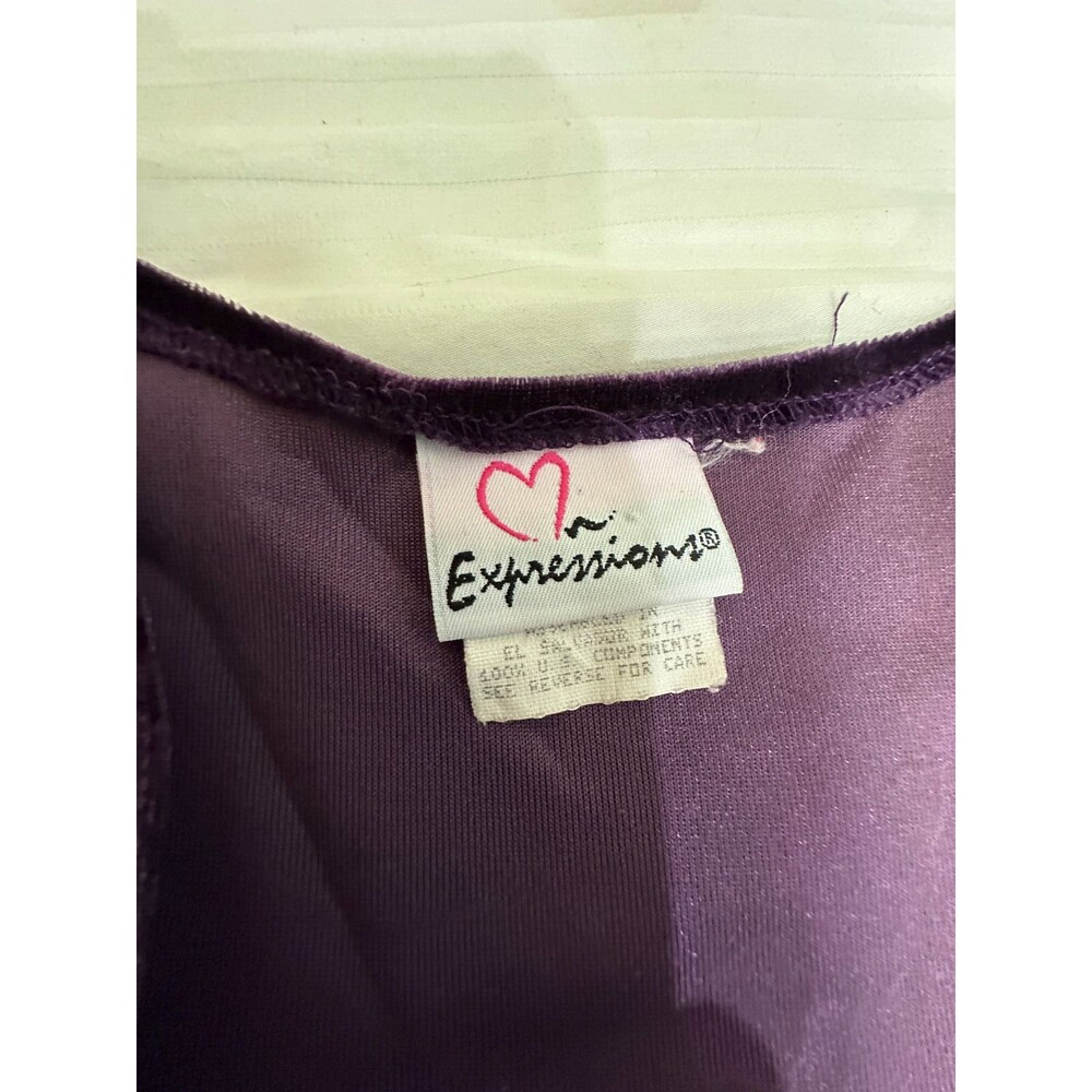 EXPRESSIONS GIRLS VELOUR DRESS SIZE 7 - Picture 2 of 4